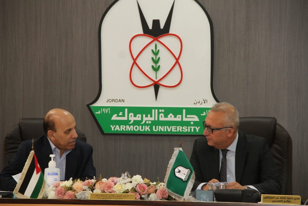 توقيع مذكرة تفاهم مع جامعة اليرموك