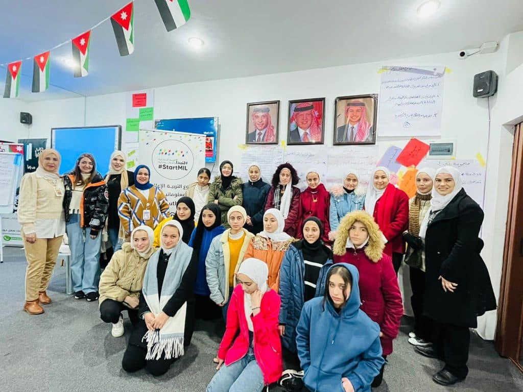 تدريبات التربية الإعلامية في مركز شابات سهل حوران